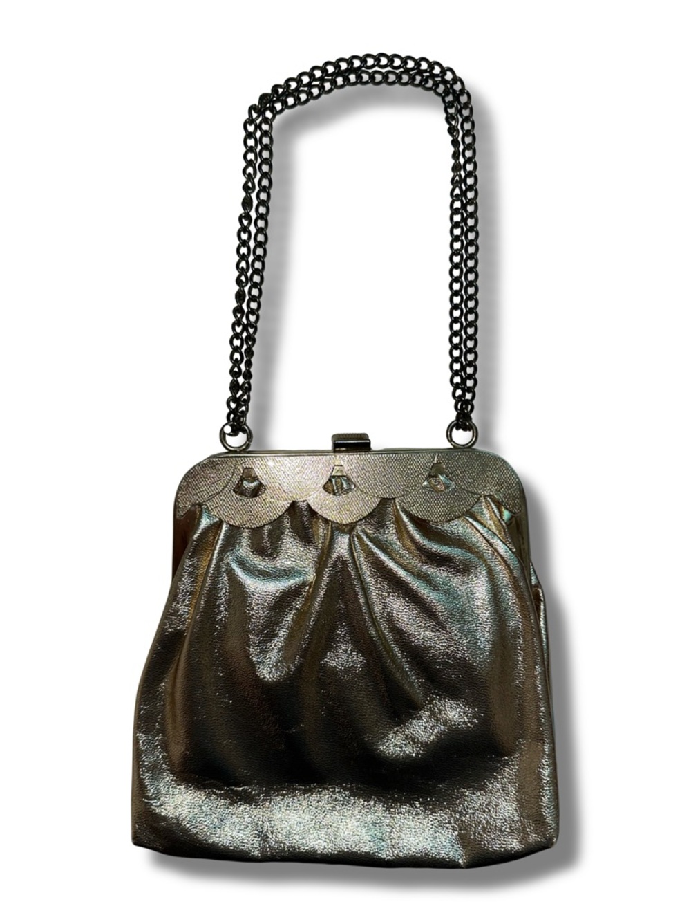 Vtg Gold Colored Bag